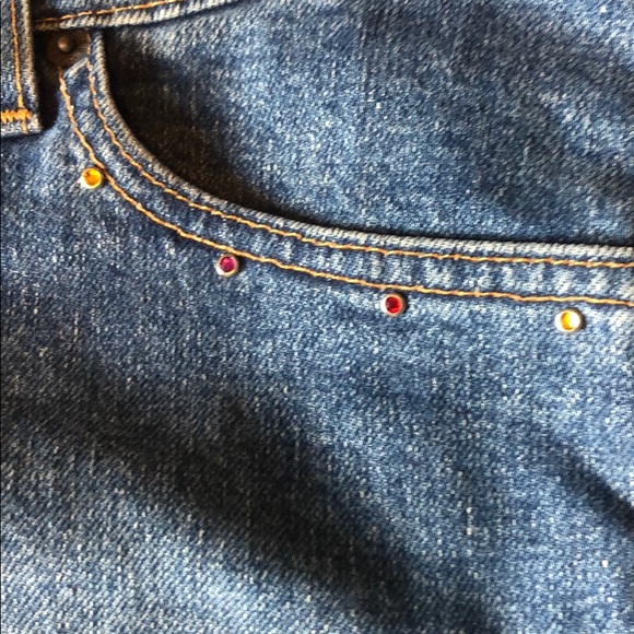 Hand painted 517 Levi’s (with DMB fire dancer) - Picture 4 of 5